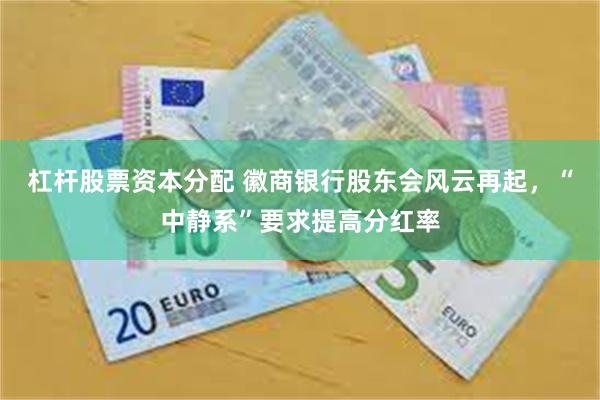 杠杆股票资本分配 徽商银行股东会风云再起，“中静系”要求提高分红率