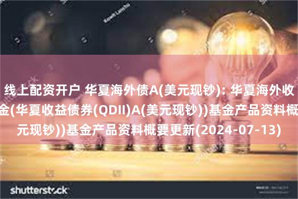 线上配资开户 华夏海外债A(美元现钞): 华夏海外收益债券型证券投资基金(华夏收益债券(QDII)A(美元现钞))基金产品资料概要更新(2024-07-13)