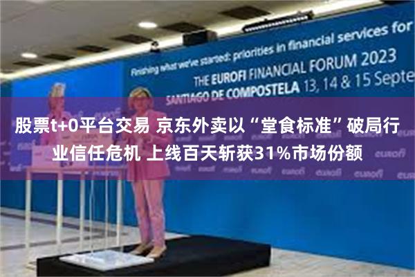股票t+0平台交易 京东外卖以“堂食标准”破局行业信任危机 上线百天斩获31%市场份额